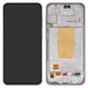 LCD compatible with Samsung A366 Galaxy A36, (white, with frame, Original (PRC), white)