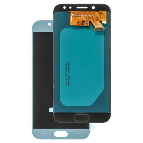 Pantalla LCD puede usarse con Samsung J530 Galaxy J5 2017 , azul claro, con ajuste de brillo, Best copy, sin marco, Copy, TFT 