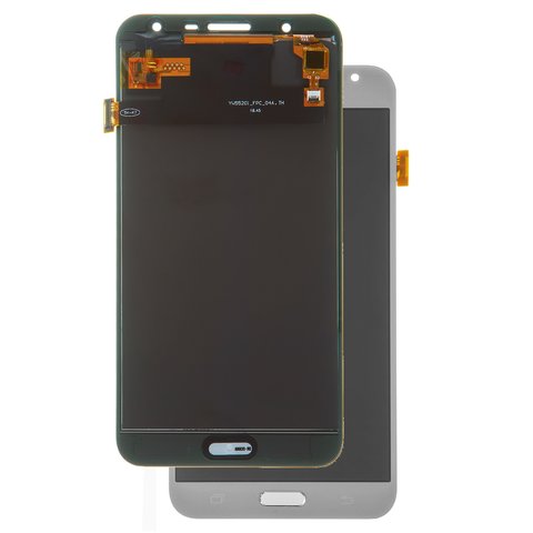 Pantalla LCD puede usarse con Samsung J701 Galaxy J7 Neo, plateado, con ajuste de brillo, sin marco, Copy, TFT 