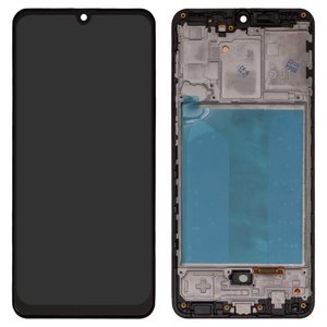 Pantalla LCD puede usarse con Samsung A315 Galaxy A31, negro, con marco, High Copy, original LCD size, OLED 