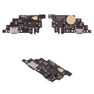 Cable flex puede usarse con ZTE Blade V30, del conector de carga, del conector de auriculares, con micrófono, con componentes, High Copy, placa del cargador