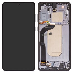 Pantalla LCD puede usarse con Samsung S937 Galaxy S25 Edge, negro, con marco, Original PRC , titanium jetblack