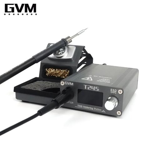 Estación de soldadura GVM T245, digital, 130W