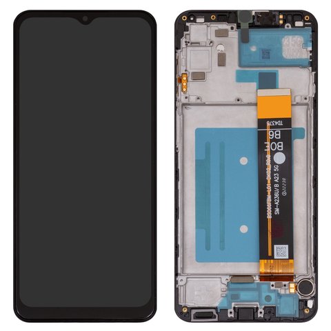 Pantalla LCD puede usarse con Samsung A236B Galaxy A23 5G, negro, con marco, Box  BS066FBM L01 DK02