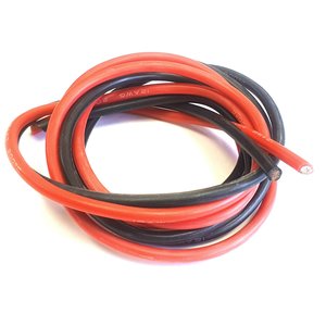 Провід в силіконовій ізоляції 12AWG, 3,5 мм², 1 м, червоний, UL3135