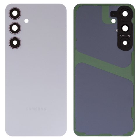 Задня панель корпуса для Samsung S926 Galaxy S24 Plus, сіра, із склом камери, marble grey