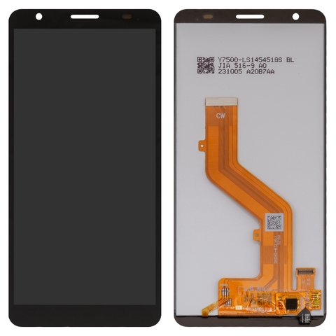 Дисплей для ZTE Blade A31, черный, без рамки, Сopy