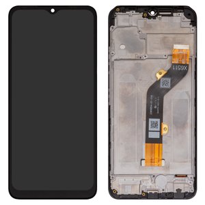 Дисплей для Infinix Smart 6 X6511 , черный, с рамкой, High Copy, X6511B X6511 X6511E