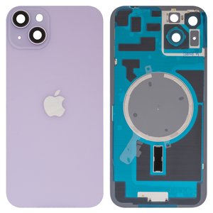 Задняя панель корпуса для iPhone 14 Plus, фиолетовая, со стеклом камеры, HC, purple