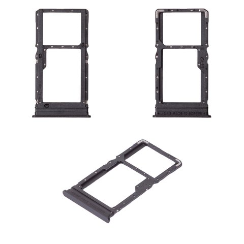 Держатель SIM карты для Xiaomi Redmi 13, черный, midnight black