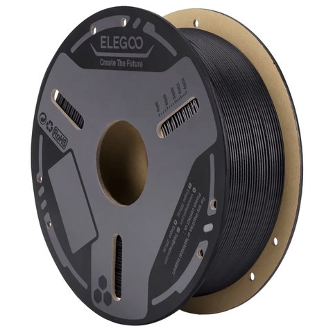 Филамент для 3D принтера ELEGOO PETG GF Black, 1 кг