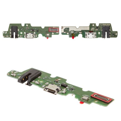 Шлейф для Infinix Hot 10 Play X688C , Hot 11 Play, Hot 9 Play X680 , конектора навушників, конектора зарядки, з мікрофоном, з компонентами, High Copy, плата зарядки