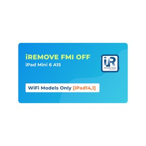 iRemove FMI OFF iPad Mini 6 A15 лише WiFi моделі [iPad14,1]