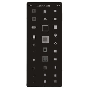 BGA-трафарет S5034 для мобільного телефону Samsung N910H Galaxy Note 4, 23 in 1 BGA-трафарет S5034 для мобільного телефону Samsung N910H Galaxy Note 4, 23 in 1