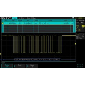 Програмне забезпечення SIGLENT SDS-2000X-DC для декодування IIC, SPI, UART/RS232, CAN, LIN Програмне забезпечення SIGLENT SDS-2000X-DC для декодування IIC, SPI, UART/RS232, CAN, LIN
